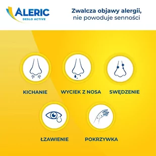 Aleric Deslo Active 5 mg Tabletki na alergię, 10 tabletek - Leki na alergię - miniaturka - grafika 2
