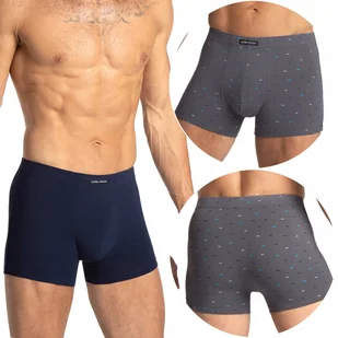 Bokserki Męskie Klasyczne 2-PAK Majtki Bawełniane Dopasowane LAMA - 4XL - Majtki męskie - miniaturka - grafika 1