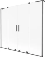 Parawany nawannowe - Mexen Velar L Duo parawan nawannowy 2-skrzydłowy rozsuwany 170 x 150 cm, szron, gun metal - 896-170-003-32-95 - miniaturka - grafika 1