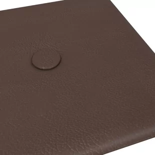 vidaXL Panele ścienne, 12 szt., brązowe, 30x15 cm, sztuczna skóra 343973 - Panele ścienne i boazeria - miniaturka - grafika 7