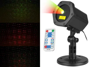 Projektor ogrodowy laserowy LTC + pilot, 6W, lampa IP65 + zasilacz IP44 - Pozostałe ozdoby ogrodowe - miniaturka - grafika 4