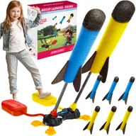 Mały naukowiec - Wyrzutnia Rakiet Piankowych Pompka Katapulta Podwójna dla Dzieci + Rakiety - miniaturka - grafika 1