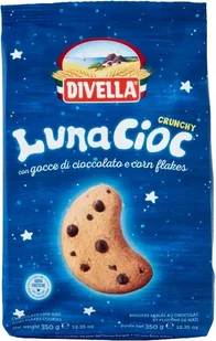 Divella Lunacioc ciasteczka czekoladowe 350g włoski kruche przepyszne - Ciastka - miniaturka - grafika 1