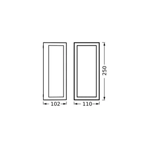OSRAM Kinkiet zewnętrzny ENDURA CLASSIC RADO, możliwość ściemniania, aluminiowy / szary / cynkowy, aluminium, nowoczesny - Lampy ogrodowe - miniaturka - grafika 1