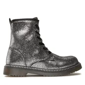 Buty dla dziewczynek - Trapery Nelli Blu CS102607-14 Srebrny - miniaturka - grafika 1