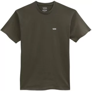Koszulki męskie - t-shirt męski VANS LEFT CHEST LOGO TEE Grape Leaf - grafika 1
