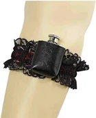Akcesoria do bielizny - Forum Nowości Damskie Ryczące Gangster Girl Podwiązka i Kolba Akcesoria do kostiumu, czarny, jeden rozmiar US, czarny, jeden rozmiar - miniaturka - grafika 1