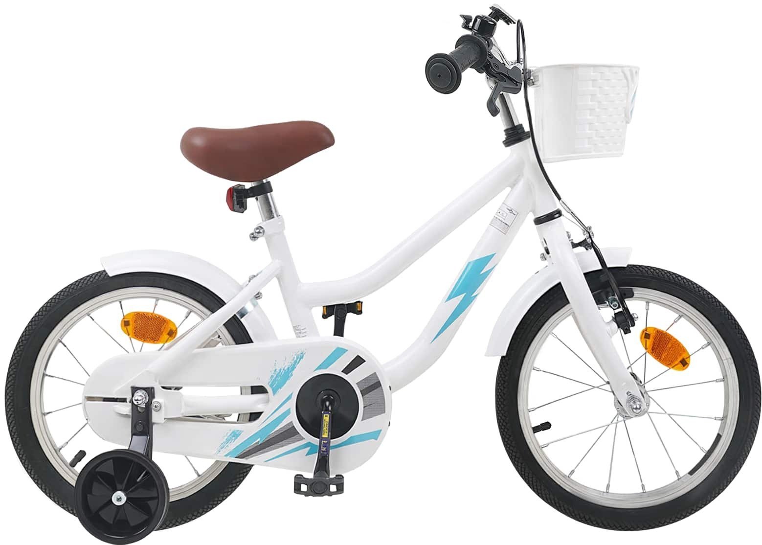 vidaXL vidaXL Rower Dziecięcy 14 Cali dla dzieci w wieku 3-5 lat Biały