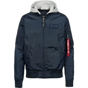 Kurtka Alpha Industries MA-1 TT Hood 196108 07 - Rep. Blue  L - Odzież taktyczna i umundurowanie - miniaturka - grafika 1