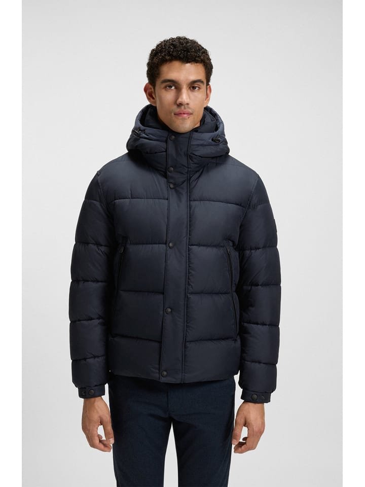 Hugo Boss Underwear Kurtka pikowana w kolorze granatowym