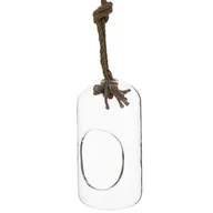 Figurki dekoracyjne - Ozdoba wisząca bombka szklana 16 x 8 x 8 cm - miniaturka - grafika 1