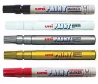 Markery permanentne - Uni BALL Mitsubishi Pencil Marker olejowy PX-21 SREBRNY (końcówka okrągła 0.8 - 1.2 mm) - miniaturka - grafika 1