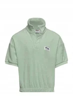 Bluzki damskie - Fila Bluzka Dla Dziewczynki Zielona Tkanina Ręcznikowa 158-164 Kyb - miniaturka - grafika 1