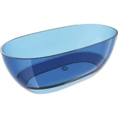 Wanny - Mexen Pure denim wanna wolnostojąca transparentna 170 x 80 cm, korek chrom - 58071708007 - miniaturka - grafika 1