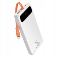 Powerbanki - Baseus Power Bank Block 10000 mAh 20W Lightning, biały PPBLK-02 - miniaturka - grafika 1