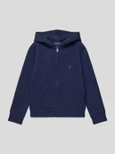 Kurtki i płaszcze dla chłopców - Bluza rozpinana z kapturem i wyhaftowanym logo - miniaturka - grafika 1