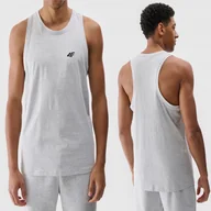 Koszulki męskie - T-shirt 4F Koszulka Męska Bez Rękawów Bokserka XL TSLEM126 SS25 - miniaturka - grafika 1