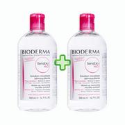 Płyny micelarne - Bioderma sensibio h2o płyn micelarny do oczyszczania twarzy i zmywania makijażu 500 ml + 500 ml duopack - miniaturka - grafika 1