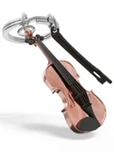 Breloki - Brelok do kluczy torebki Metalmorphose - skrzypce i smyczek - miniaturka - grafika 1