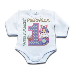 BODY Pierwsza Wielkanoc - 68 dł - Body dla niemowląt - miniaturka - grafika 1