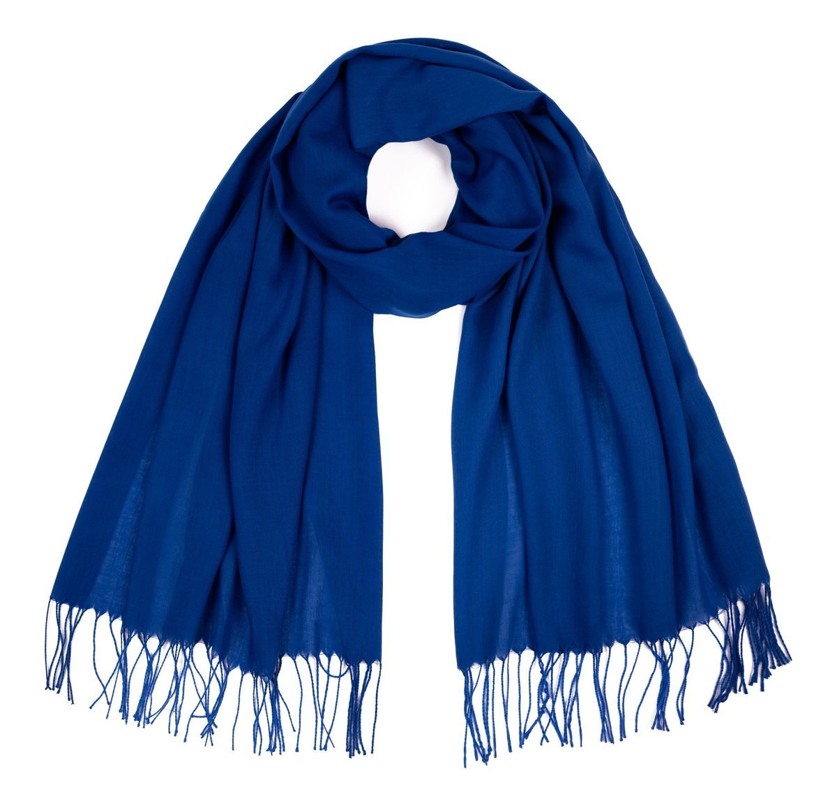 Szalik Damski Miękki Z Frędzlami Klasyczny Cienki Elegancki Wiosenny Jesień