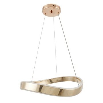 Lampa Sufitowa Wisząca Led Nad Stół Glamour 40 cm Złota Żyrandol