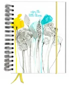 Notesy i bloczki - Bujo bullet 180 stron notatnik A5+ kropki pamiętnik gumka - miniaturka - grafika 1