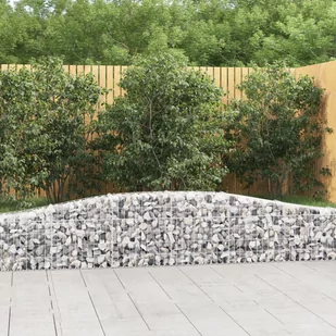 vidaXL Kosze gabionowe, 25 szt, 400x30x40/60 cm, galwanizowane żelazo - Pozostałe narzędzia ogrodowe - miniaturka - grafika 1