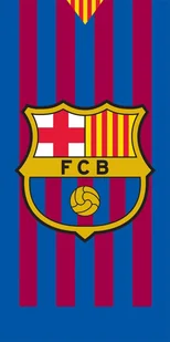 Carbotex, FC Barcelona, Ręcznik 70x140 cm - Okrycia kąpielowe dla dzieci - miniaturka - grafika 1