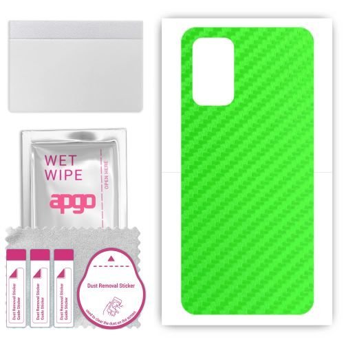 folia naklejka skórka strukturalna na TYŁ do Doogee N50 Pro - Carbon Zielony - apgo SKINS