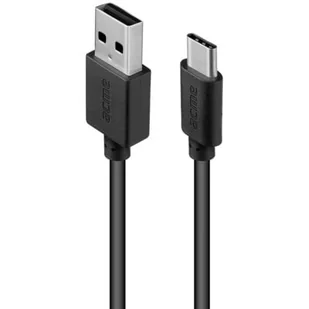 ACME EUROPE Kabel USB 2.0 CB1041 A/M C/M 1m czarny 504428 - Huby USB - miniaturka - grafika 3