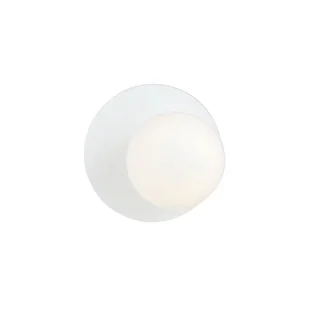 Kinkiet OSLO K1 E14 - biały/opal - Lampy ścienne - miniaturka - grafika 1