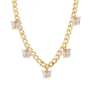 Łańcuszki - Naszyjnik łańcuch - motyle - miniaturka - grafika 1