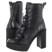 Botki damskie - Botki Czarne B9794__-E50-000-000-F10 (CI781-a) Carinii - miniaturka - grafika 1