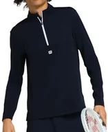 Bluzy męskie - Bluza męska Wilson M Elevate Performance 1/2 Zip Navy L - miniaturka - grafika 1