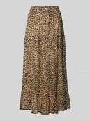 Spódnice - Długa spódnica o rozkloszowanym kroju ze wzorem na całej powierzchni model ‘SMILLA’ - miniaturka - grafika 1