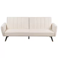 Sofy i kanapy - Sofa rozkładana jasnobeżowa VIMMERBY - miniaturka - grafika 1