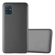 Etui i futerały do telefonów - Pokrowiec Do Samsung Galaxy A51 4G / M40s w METALLIC SZARY Etui TPU Silikon Obudowa Ochronny Case Cover Cadorabo - miniaturka - grafika 1