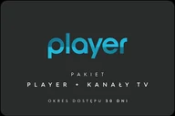 Kody i doładowania cyfrowe - ""Player"" Player"" Kod aktywacyjny Player + Kanały TV 30 dni - miniaturka - grafika 1