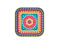 Dekoracje i nakrycia stołu na imprezę - Talerzyki papierowe Boho Fiesta - 23 cm - 8 szt. - miniaturka - grafika 1