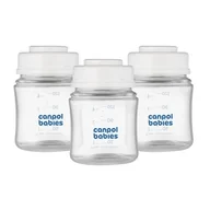 Akcesoria do karmienia - Canpol Babies Zestaw butelek do przechowywania pokarmu 3x120ml - miniaturka - grafika 1