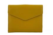 Portfele - Elegancki portfel ze złotym zapięciem - Żółty ciemny - Barberini's - miniaturka - grafika 1