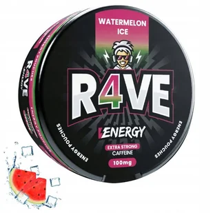 WATERMELON ICE/ARBUZ ICE Woreczki Energetyczne R4VE Snusy z Kofeina 100mg - Gumy do żucia, lizaki, dropsy - miniaturka - grafika 1