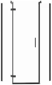 Kabiny prysznicowe - Cersanit Kabina PRYSZNICOWA PIĘCIOKĄTNA CITY CZARNA 90X90X195 LEWA TRANS. - miniaturka - grafika 1