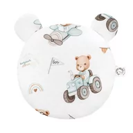 Kołdry i poduszki dla dzieci - Bambusowa Poduszka Miś Traktory 30X30 Bonjour Cherie - miniaturka - grafika 1