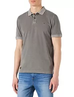 Koszulki męskie - Camel Active Męska Koszulka Polo, Szary Stone Grey, M - miniaturka - grafika 1