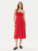 Sukienki - Vero Moda Sukienka letnia Easy 10328766 Czerwony Regular Fit - miniaturka - grafika 1