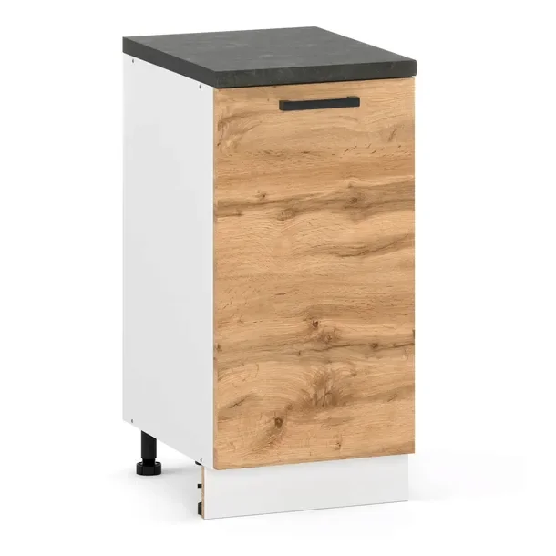 Szafka kuchenna dolna stojąca 40 cm 1 front Dąb Wotan Modułowa Prawa/Lewa