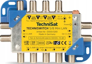 TechniSat TechniSwitch 5/8 mini LAN, multi-switch yellow/silver - Inne akcesoria audio-wideo - miniaturka - grafika 1