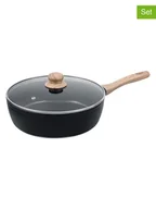 Zestawy garnków i patelni - Pyrex 2-częściowy zestaw "Cook & Care" w kolorze czarnym - Ø 28 cm - miniaturka - grafika 1